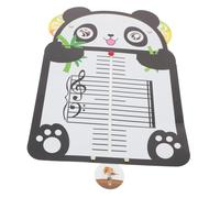 TOBBOMEY Music Theory Card with Panda Design for Beginners Portable Music Staff Board for Piano Students Rhythm Practice Tool