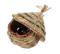 TOBBOMEY Natural Bird House Hand Woven Decorative Hummingbird Nest for Outdoor Use -friendly Shelter for Garden Lawn Unique Design