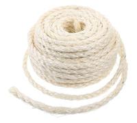 TOBBOMEY Natural Sisal Rope 6Mm X 10M Heavy-Duty Hemp Cat Scratching Post Replacement Rope for DIY Cat Trees and Scratchers Wear-Resistant Sturdy for Indoor Use