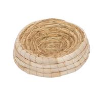 TOBBOMEY Natural Straw-woven Bird Breeding Nest for Pigeons and Small Birds Comfortable Shelter with Warm Hideaway Design Suitable for Carrier Pigeons Up Random Color