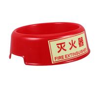 TOBBOMEY Night Glow Fire Extinguisher Base Support Bracket Plastic Extinguisher Holder for Car and Office Stand Organizer