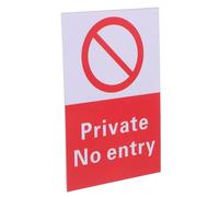 TOBBOMEY No Entrance Sign Sticker PVC Self-adhesive Warning Label for Outdoor Safety and Accident Prevention in Businesses and Organizations