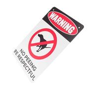 TOBBOMEY No Peeing Dog Sign Warning Sign for Lawn with Vintage Decor No Pooping Dog Reminder for Gardens Parks and Outdoor Spaces Please Be Respectful Pet Owner Notice