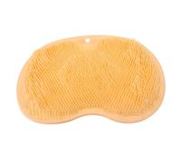 TOBBOMEY Non-Skid Bathroom Foot Scrubber Pad for Home Massage Back Mat with Suction Cups Anti-Slip Foot Cleaner for Exfoliating and Stimulating Random Color