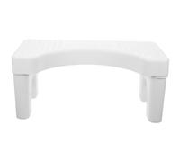 TOBBOMEY Non Slip PP Toilet Footstool for Bathroom Comfortable Squatting Step Stool with Slip Bottom Stable and Space Saving Design for Adults and Family Use
