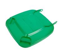 TOBBOMEY Outdoor Plastic Trash Can Lid Replacement Green Cover Accessory Fit for Garden Sanitation Office Easy Install and Odor Resistant
