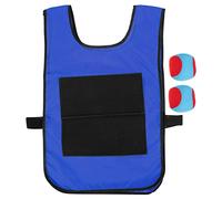TOBBOMEY Outdoor Sticky Ball Vest with Sticky Balls Interactive Parent Throwing Game for Developing Communication Collaboration Problem Solving Skills Safe Reusable Outdoor Random Color