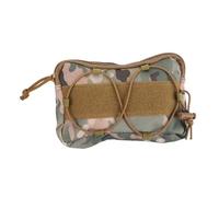 TOBBOMEY Outdoor Waist Bag Mini Utility Pouch for Tools and Earphones with Multiple Compartments for Phone Key Card Storage Lightweight Fanny Pack for Sports and Travel