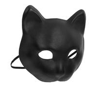 TOBBOMEY Panther Half Face Animal with Elastic Band for Cosplay Parties Carnivals and Costume Events Realistic Panther Modeling Mask for Men and Women
