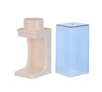 TOBBOMEY Paper Cup Storage Rack Cup Dispenser Holder 15.25x5.19x4.13in Abs Plastic with Dustproof Top Cover Versatile Compatibility for Bathroom and Kitchen