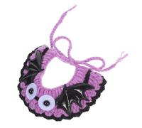 TOBBOMEY Pet Cat Scarf Halloween Dog Collar Adjustable Woolen Bib for Kitten Puppy Cat Accessories