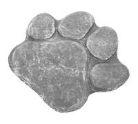 TOBBOMEY Pet Dog Memorial Stone Resin Dog Paw Headstone Lightweight Delicate Unique Design 6.80x5.89x0.39in Garden Outdoor Memorial to Memorize Lost Pet and Bring Comfort