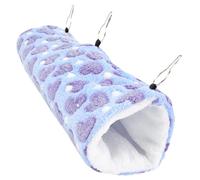 TOBBOMEY Pet Hammock Warm Plush Nest for Chinchilla Squirrel Guinea Pig Ferret Cozy Resting Bed Hanging Hideout Comfortable Enclosure for Animals