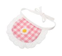 TOBBOMEY Pet Handkerchief Scarf Bandana Lace Bib for Small Dogs and Cats Soft Cotton Washable Saliva Towel for Pomeranians and Scottish Folds Comfortable Breathable Apparel Accessory