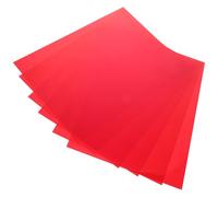 TOBBOMEY Photography Light Filter 6Pcs Red Acrylic Sheet PVC Film Colour Gels for Light Diffusion