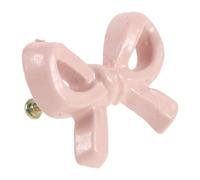 TOBBOMEY Pink Bow Drawer Pull Handle, Small Metal Bow-Shaped Cabinet Knob for Nursery and ’ Room, Vintage Iron Bow Pull for Dresser and Vanity Cupboard