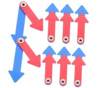 TOBBOMEY Plastic Clock Hands Educational Rotatable Clock Needles for Children Learning Time Telling 10pcs Suitable for Classroom and Boys and Girls Teaching