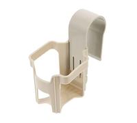 TOBBOMEY Plastic Poolside Cup Holder with Removable Hook Lightweight Beverage Rack for Outdoor Swimming Pools Easy Installation Drink Holder for Cups Mugs Glasses and Bottles Grey