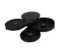 TOBBOMEY Plastic Salt Rimmer Box for Cocktails Precise Side Seasoning Storage Tool for Home Bar Parties and Easy-clean Plastic Condiment Organizer