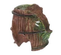 TOBBOMEY Plastic Spiders Cave Habitat Accessory for Tortoise Turtle Basking Platform Reptile Hideout for Bearded Dragons Secure Retreat Space for Small Animals