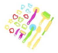 TOBBOMEY Plasticine Animal Mold with Rolling Pin DIY Play Kit Creative for Boys and Bright Cartoon Shapes for Outdoor and Indoor Craft Activities