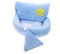 TOBBOMEY Plush Small PET Bed for Guinea Pigs Hamsters and Hedgehogs Warm Sleeping Nest Washable Fabric Cozy Hideout for Sugar Gliders and Small Animals