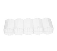 TOBBOMEY Poker Chips Holder and Poker Chip Storage Case for Outdoor Games, 100 Pieces Capacity, 5-Compartment Geometric Design, Portable Carrying Box for Tournament and Home