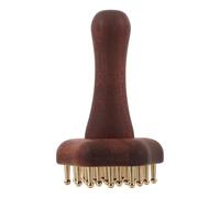 TOBBOMEY Portable Brass Meridian Brush with Massage Comb for Body and Tool for Unblocking Meridians Muscle Relief and Suitable for Men and Women