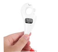 TOBBOMEY Portable Digital Bead Counter with Large Display Manual Resettable Handheld Tally for Sports Games and Travel Simple Operation Suitable for All Ages White
