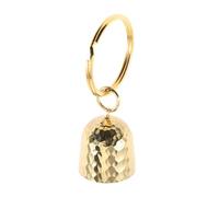 TOBBOMEY Portable Small Brass Bell Keychain Lightweight Bell Pendant for Cycling Camping Backpack Decoration Vintage Hanging Charm