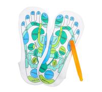 TOBBOMEY Printed Massage Socks for Men and Women Breathable Elastic Household Foot Acupressure Socks for Reflexology Therapy for Daily and Sports Use