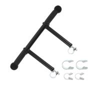 TOBBOMEY Pushchair Handlebar Extender for Stroller 22/25/32Mm Diameter, Portable Plastic Stroll Handle Extension Bar with Triple Buckle Clips, Universal Carriage Handle Extension Accessory