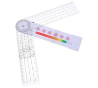 TOBBOMEY PVC Medical Goniometer Angle Measurement Ruler for Orthopedic Scoring Body Measuring Tool with High Contrast for Accurate Joint and Body Angle Evaluation Portable Physical