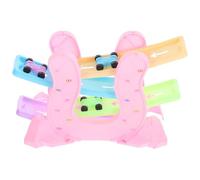 TOBBOMEY Race Track Car Ramp for Boys Ages 1-3 Pink Plastic Sliding Gliding Car Assembly Model Random Accessory Colors Indoor s Game Random Color