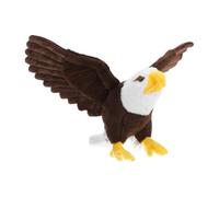 TOBBOMEY Realistic 60cm Bald Eagle Plush Stuffed Animal with Large Wings, Soft Eagle Puppet for ’ Birthday and Home Décor Accessory