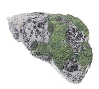 TOBBOMEY Realistic Floating Artificial Stone for Aquarium Terrarium Lightweight Resin Fake Moss Stone Decor with Porous Surface for Water Absorption for Fish Tank Landscape