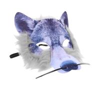 TOBBOMEY Realistic Werewolf Halloween Mask Animal Cosplay Mask for Party Carnival Masquerade - Full Head Performance Prop