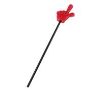 TOBBOMEY Red Plastic Hand Gesture Pointer Stick for Teachers Lightweight Game and Classroom Use Operation for Directing Parties Dance Performances Portable Educational Tool