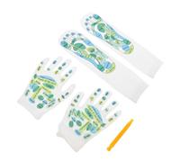 TOBBOMEY Reflexology Foot Massage Socks with Acupressure Chart Gloves and Trigger Point Pen for Men and Women Enhance Circulation and Body Balance Includes English Instructions for Precise