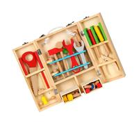 TOBBOMEY Repair Tool Pretend Play Construction Kit with Realistic Design Bright Colors for Brain Development and Sensory Recognition Educational Role Play