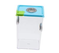 TOBBOMEY Reptile Breeding Case and Anti-escape Container Lid for Spiders and Insects, Sturdy Pet Display Box Suitable for Reptile Feeding and Breeding Use Random Color