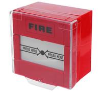 TOBBOMEY Resettable Manual Fire Alarm Push Button Emergency Call Switch for Home Office Elderly Use Quick Activation Fire Safety Device Compatible with Alarm Panels