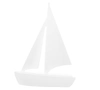 TOBBOMEY Resin Sailboat Model Home Decor Desktop Ornament for Living Office Beach Party Artistic Sailing Ship Figurine Creative Housewarming