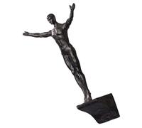 TOBBOMEY Retro Industrial Style Resin Diving Man Statue Wall Hanging Decor for Bar and Living Easy to Install Resin Figurine Wall Ornament