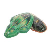 TOBBOMEY Retro Miniature Tin Frog and Cicada Vintage Small Decorative Plaything with Lifelike Craftsmanship for Home Decor and Collectors