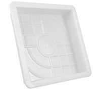 TOBBOMEY Reusable Pavement Stone Mould White Concrete Stepping Stone Mold for DIY Garden Walkways Patio Path Driveway with Smooth Surface and Easy Cleaning
