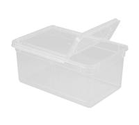TOBBOMEY Reusable Reptile Feeding Box Multi-functional Terrarium for Snakes Turtles Crabs Frogs Insects Compact Design with Ventilation for Easy Pet Care
