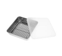 TOBBOMEY Roasting Tins Baking Tray Storage Rack Oven Trays Non Stick Lids Versatile Pan for Cooking Baking
