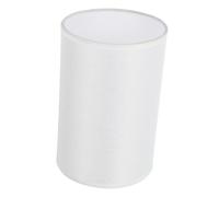TOBBOMEY Round White Linen Fabric Lampshade for Table and Wall Lamps Soft Light Diffuser for Bedroom Living Decorative Cover Easy to Install Protects Bulb and Creates Cozy Ambiance