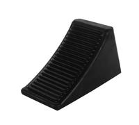TOBBOMEY Rubber Wheel Chock with Anti-slip Groove Portable Car Wheel Stopper Pad Slope Design for Vehicle Stability Hills Compact Tire Support for Cars Rvs Trucks